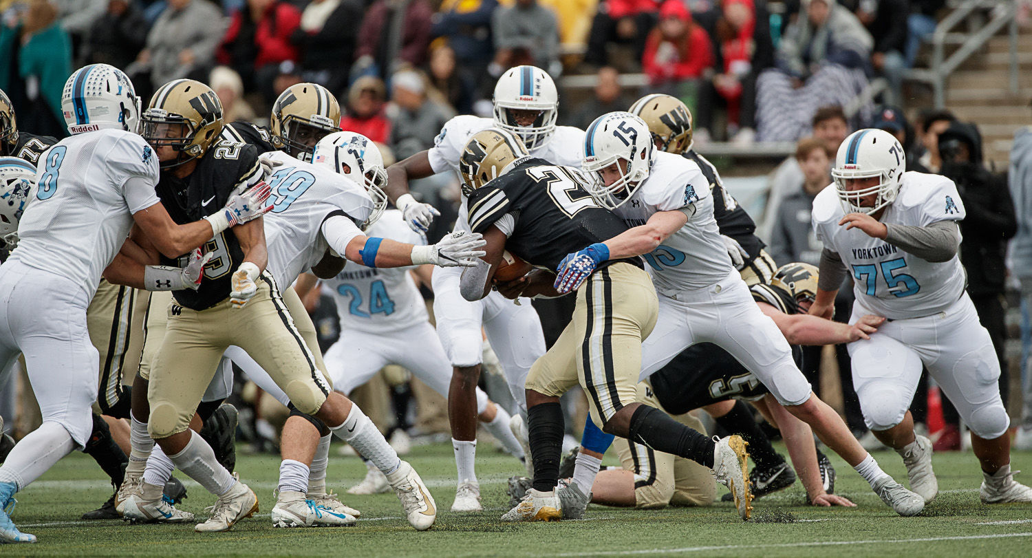 Yorktown football region final action 5